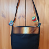 Velká crossbody z kočárkoviny - motýl