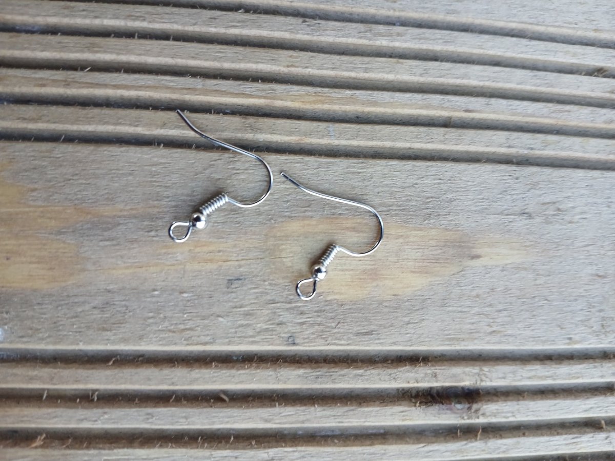 Afroháčky s pružinkou 21 x 17 mm, platina