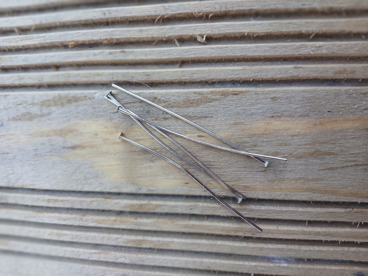 Ketlovací nýtové jehly 50 x 0,7 mm, platina