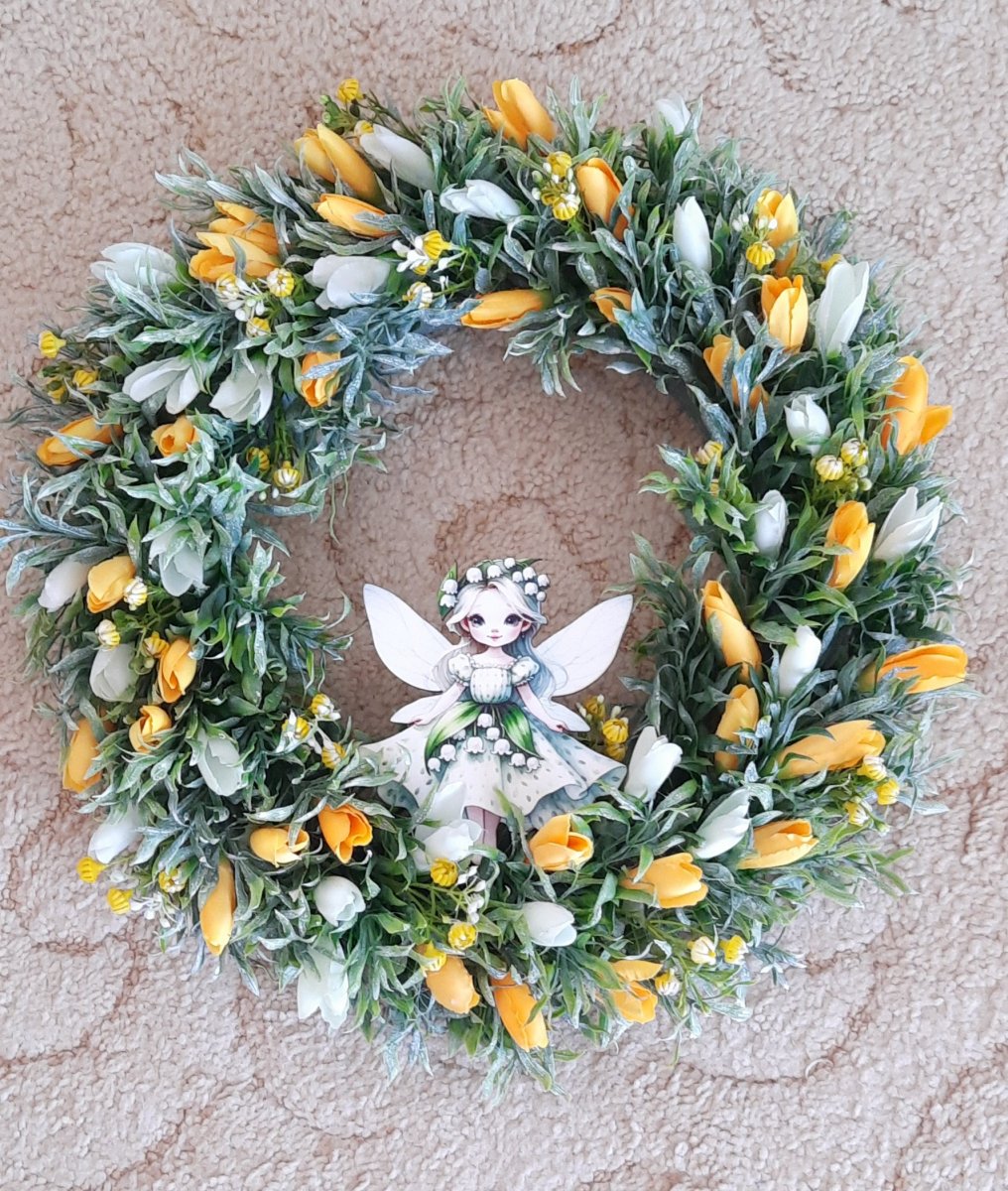 Umělý věnec na dveře 