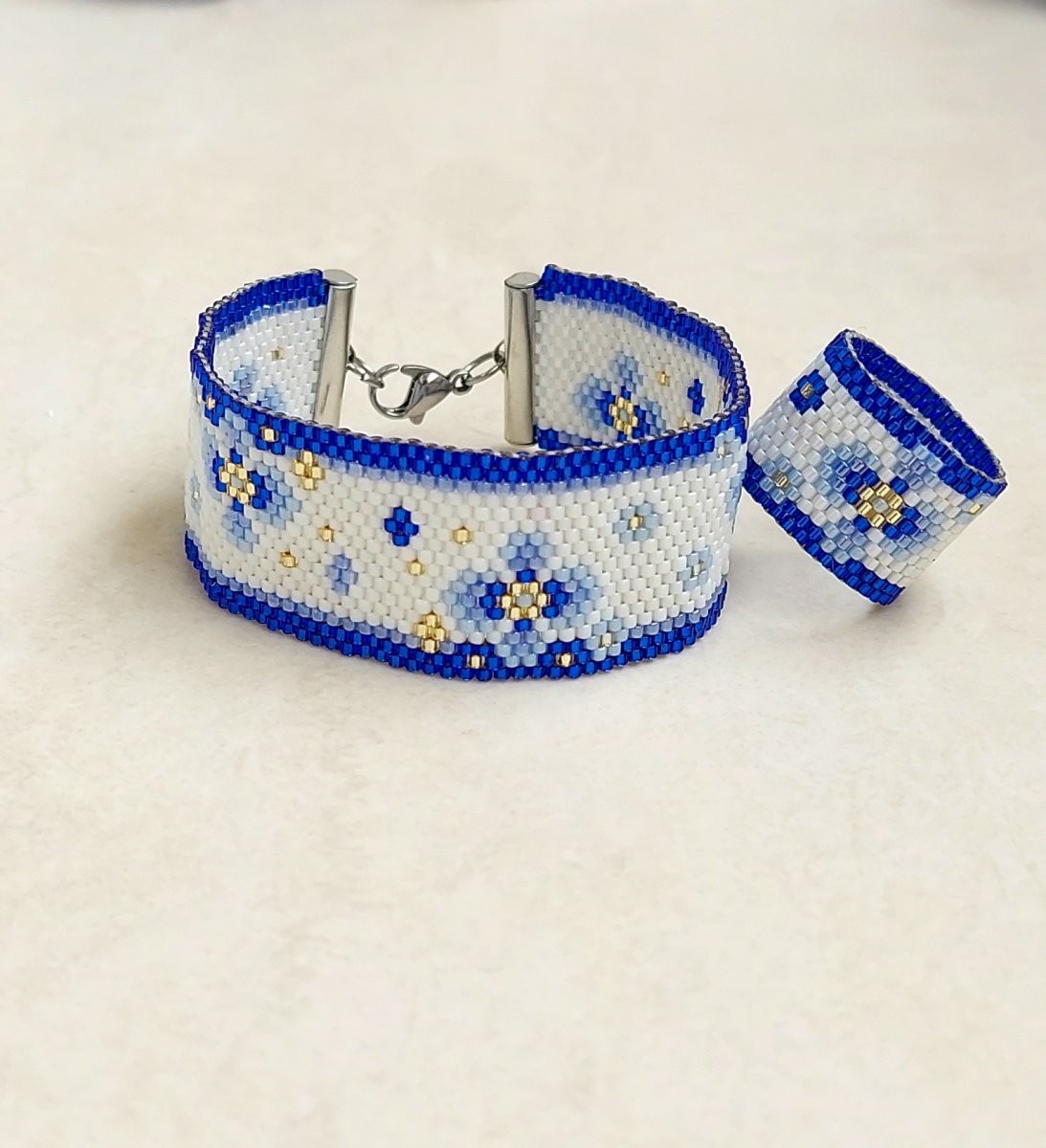 Souprava Modré kytičky