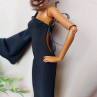 basic černé nebo červené šaty pro barbie