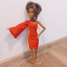 basic černé nebo červené šaty pro barbie
