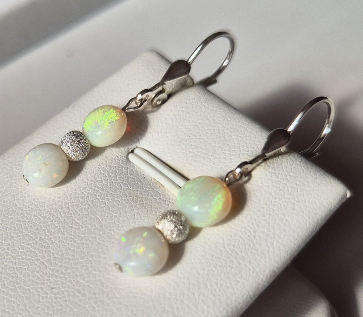 Náušnice australský opál Ag 925/1000