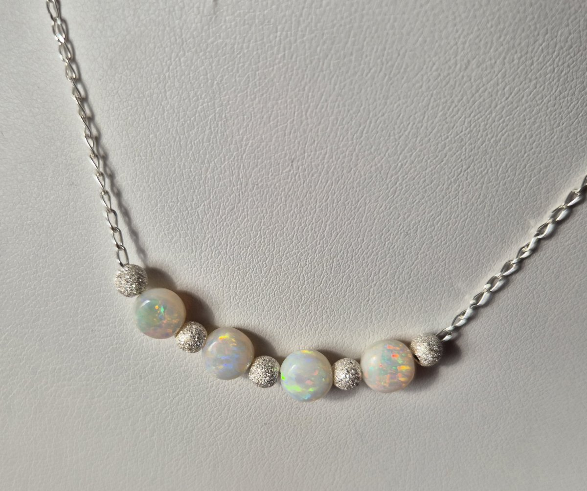 Náhrdelník australský opál Ag 925/1000