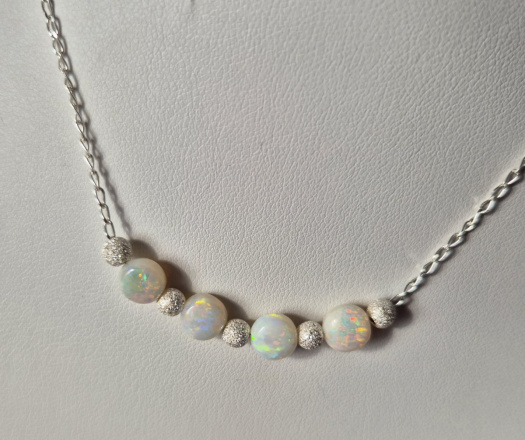 Náhrdelník australský opál Ag 925/1000