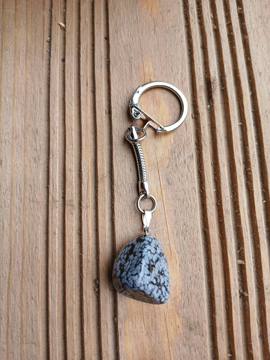 přívěsek na klíče obsidián