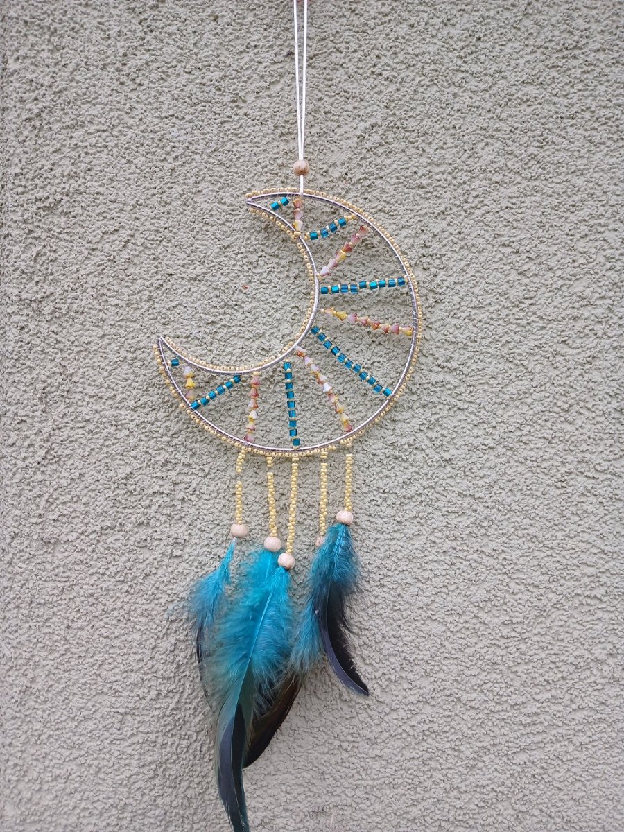 lapač snů - žlutý měsíc