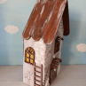Dřevěný dekorativní domeček č.5 - 10 x 20 x 6 cm