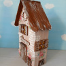 Dřevěný dekorativní domeček č.7 - 10 x 20 x 6 cm