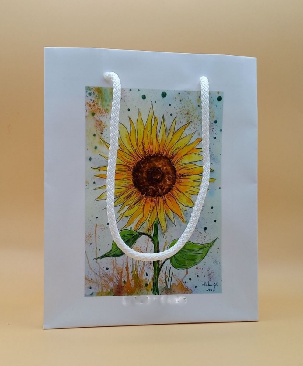 Autorská dárková taška – Slunečnice od L.CH
