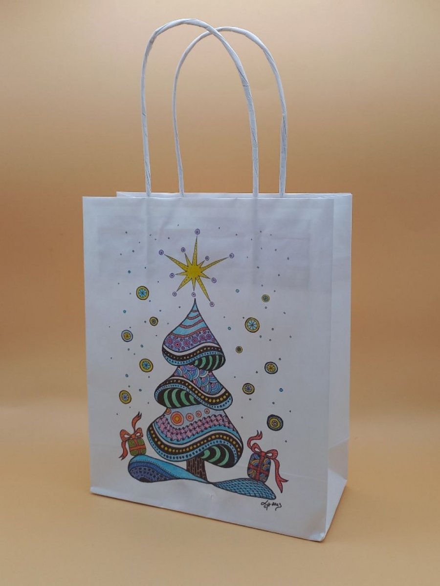 Autorská dárková taška – Vánoční stromek od L.CH