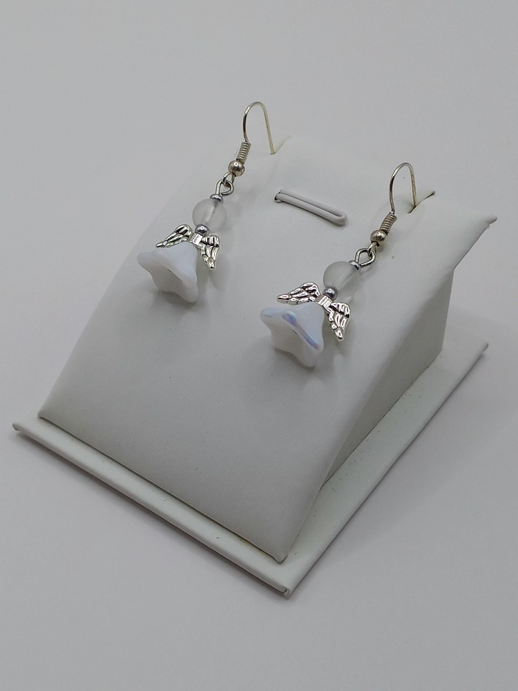 Náušnice - Andělské bílé