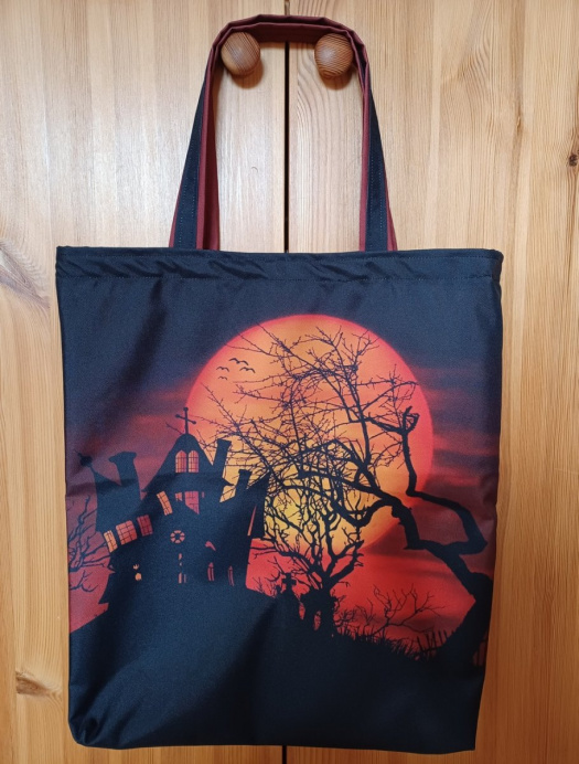 Nákupní taška z kočárkoviny úplněk