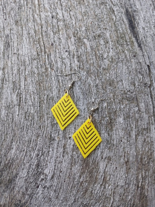 náušnice kosočtverce