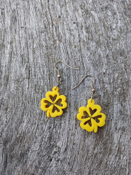 náušnice čtyřlístek