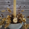 vánoční svícen,, zlaté tóny,,..