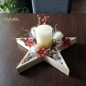 vánoční svícen ,,hvězda,,