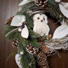 zimní věneček ,,soví okénko,,..