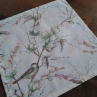 Čtvercový ubrus.....ptáček s bavlníkem