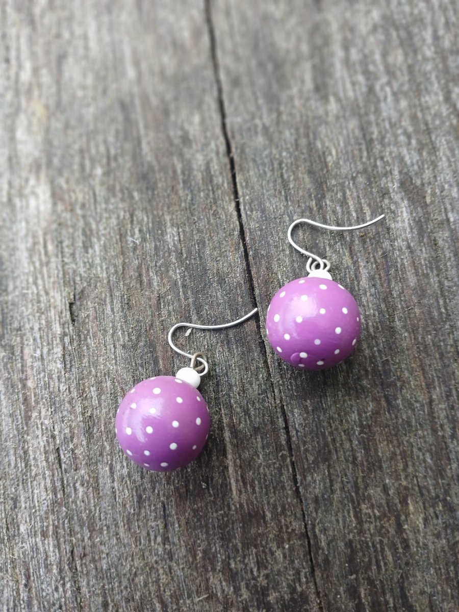 náušnice puntíkaté kuličky