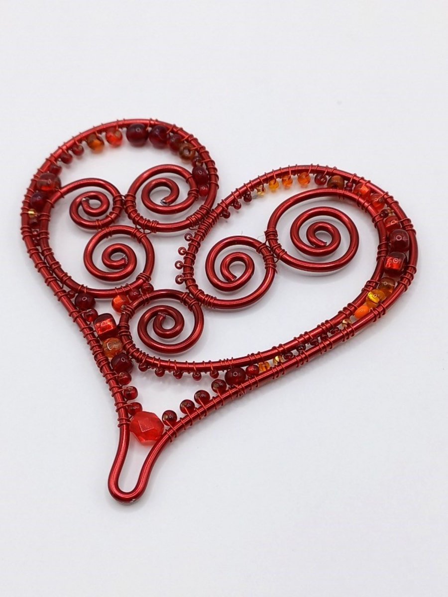 Dekorace - Červené srdce