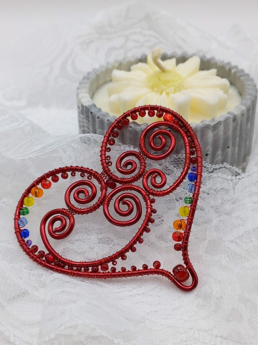 Dekorace - Čakrové srdce