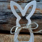 VELIKONOČNÍ ZAJÍC – minimalistická dekorace 17,5 cm