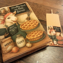 Nastavitelný obal na knihu......na kozí farmě