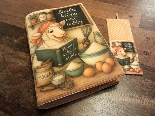 Nastavitelný obal na knihu......u ovčí babičky
