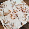 Čtvercový ubrus......listy v hnědé