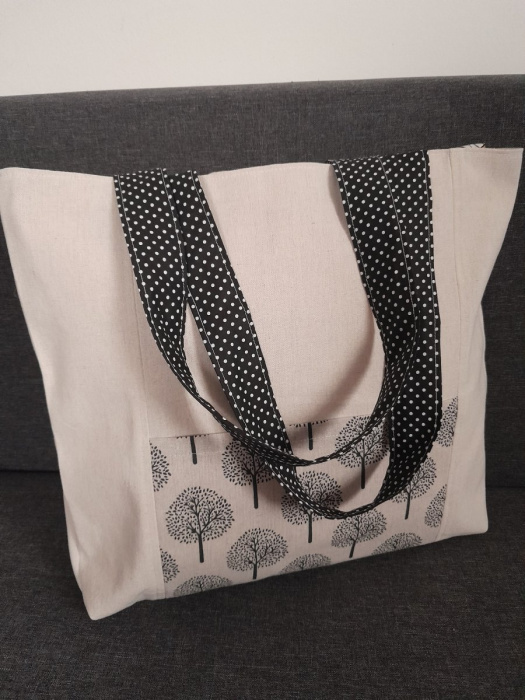 Taška....lněné plátno tělové