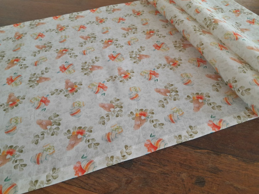 Ubrus.....zajíčci a kraslice