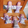 Andělky MINI plněné levandulí patchwork