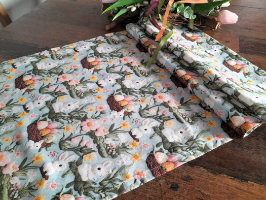 Ubrus.....bílý zajíček