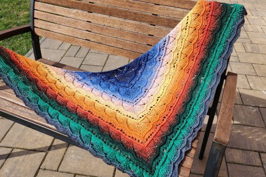 Háčkovaný šátek 