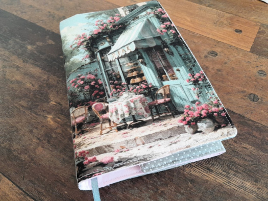 nastavitelný obal na knihu.....pařížská kavárnička