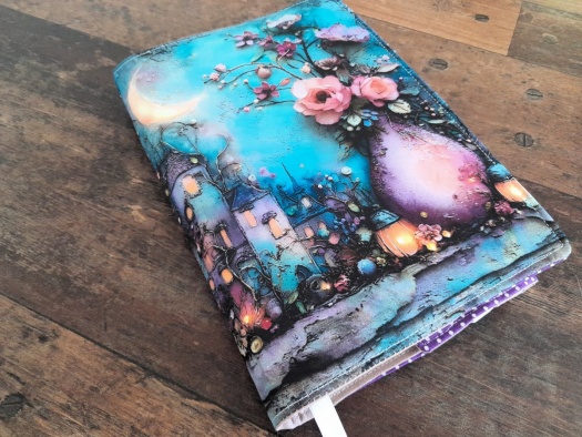 nastavitelný obal na knihu.....váza s květinou