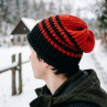 Pletená spadlá čepice  