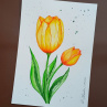 Obraz Dva žluté tulipány