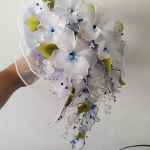 Bílá Krásná svatební kytice 