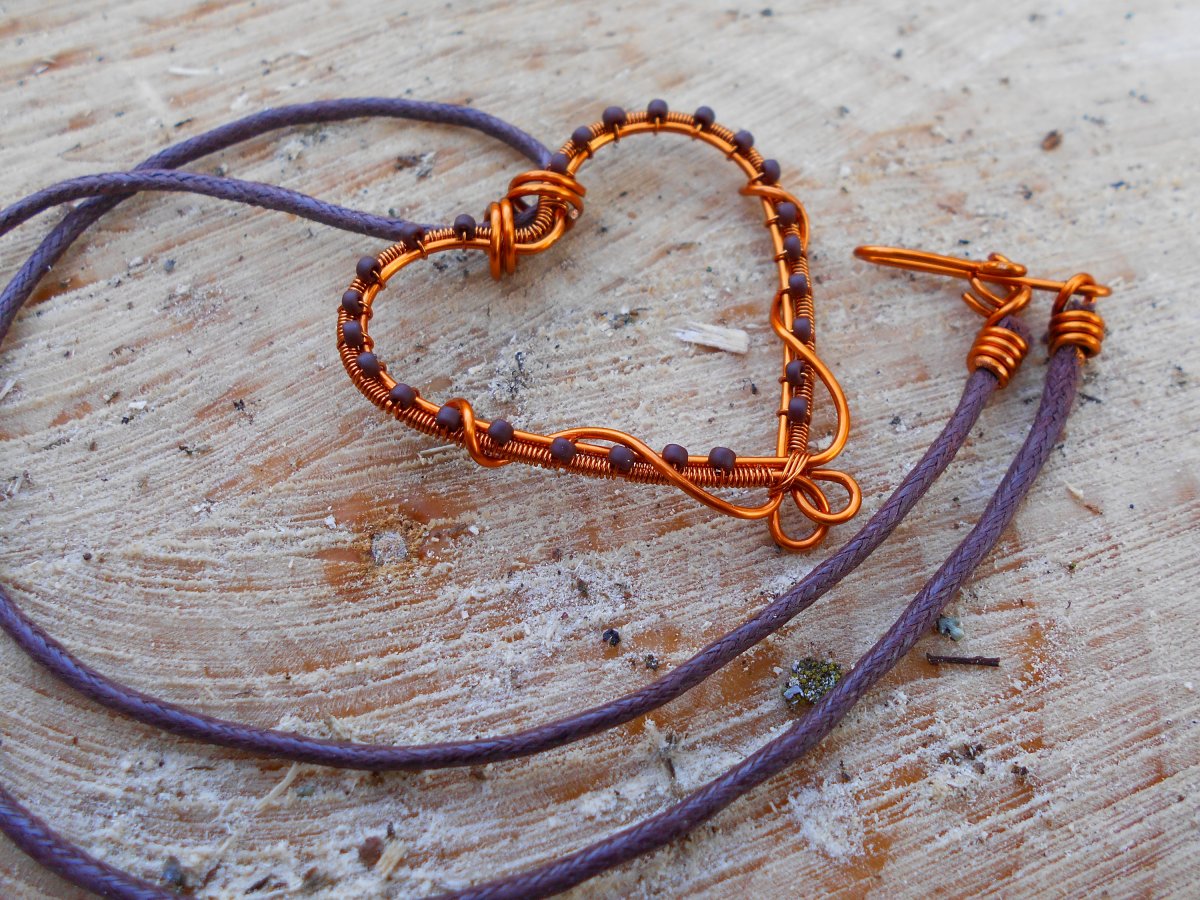 Srdíčko s korálky