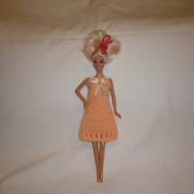 Barbie - šatičky barva meruňková (20_18)