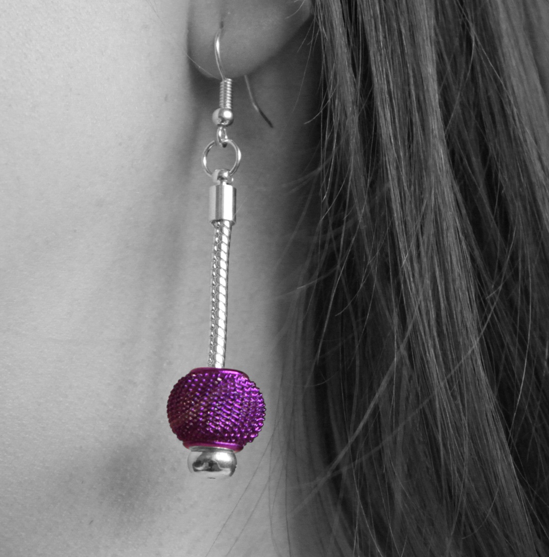 NÁUŠNICE: Disco Balls Single Neon