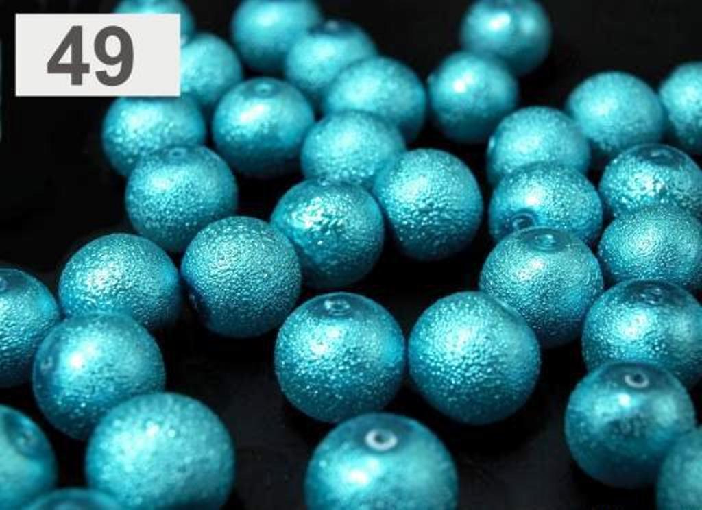 Voskované perly koule Ø 8mm vroubkované 25 ks