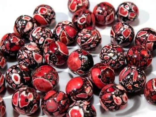 Korálky mramor 2 ks