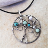 strom života TUrquise náhrdelník