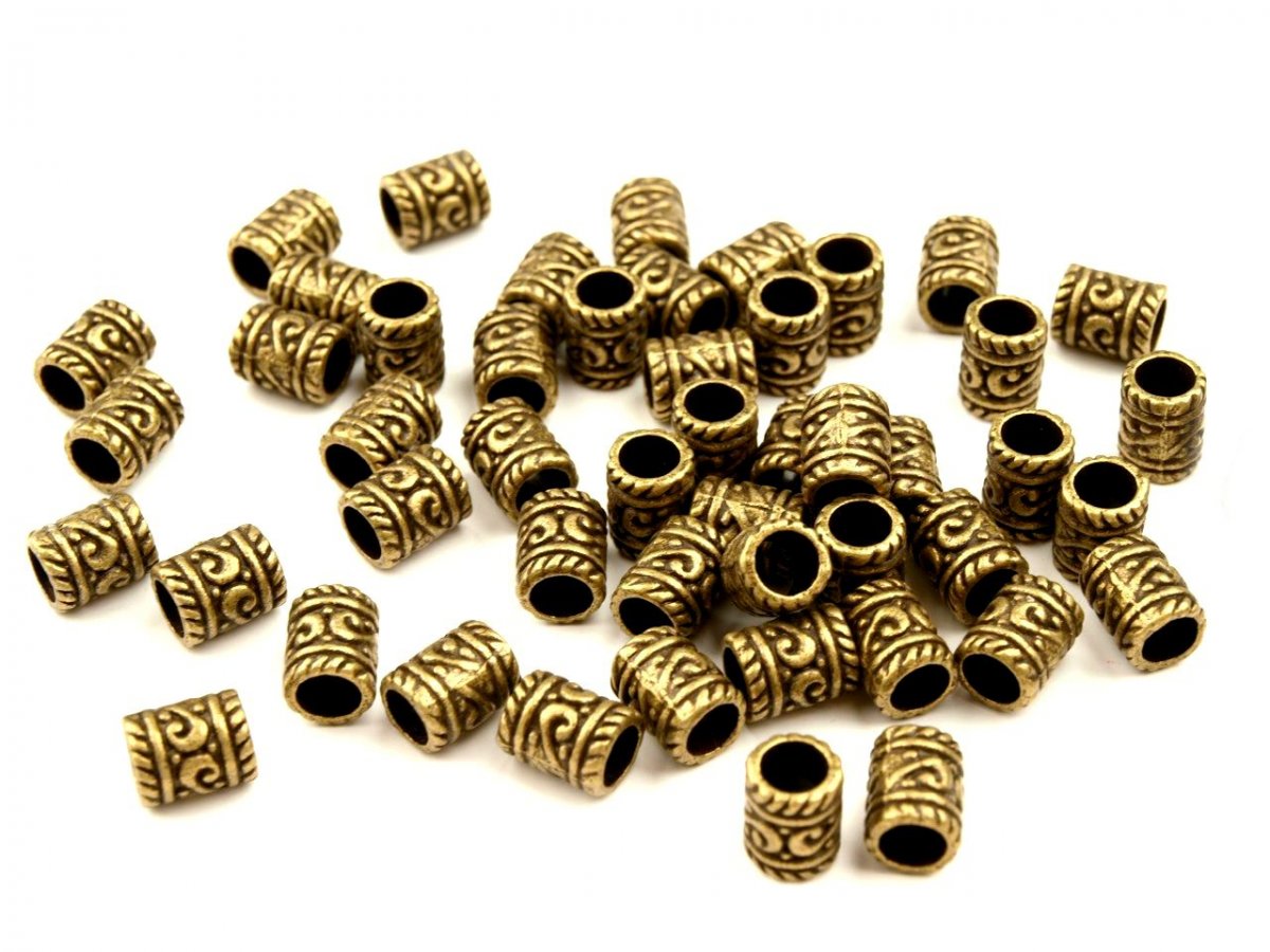 Kovový korálek - 5 kusů.