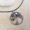 BLUE strom života náhrdelník