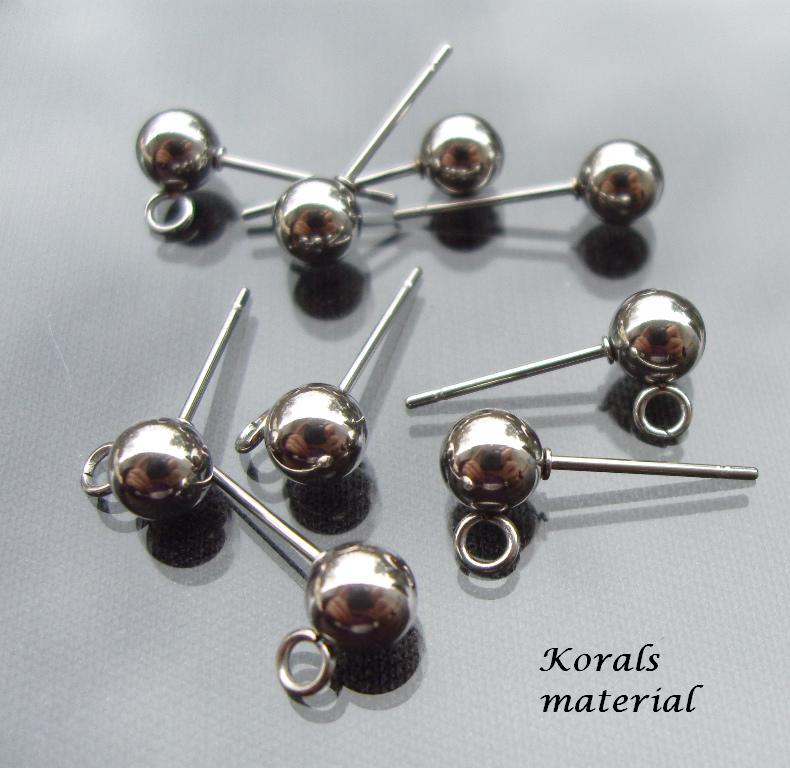 2138 puzetka KULIČKA chirurgická ocel - pár